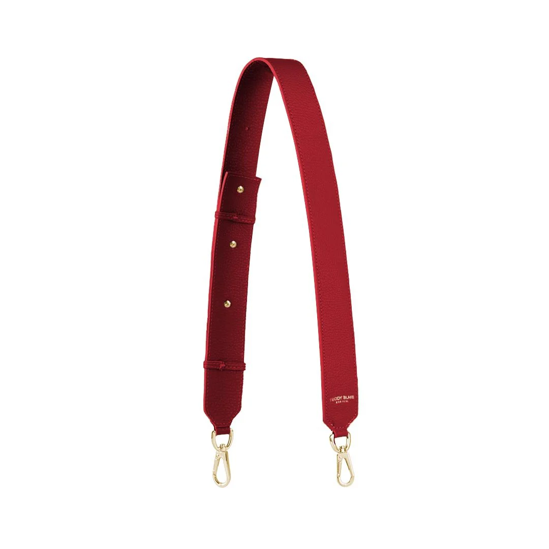 Stampato Leather Wide Strap - Red - Image 4
