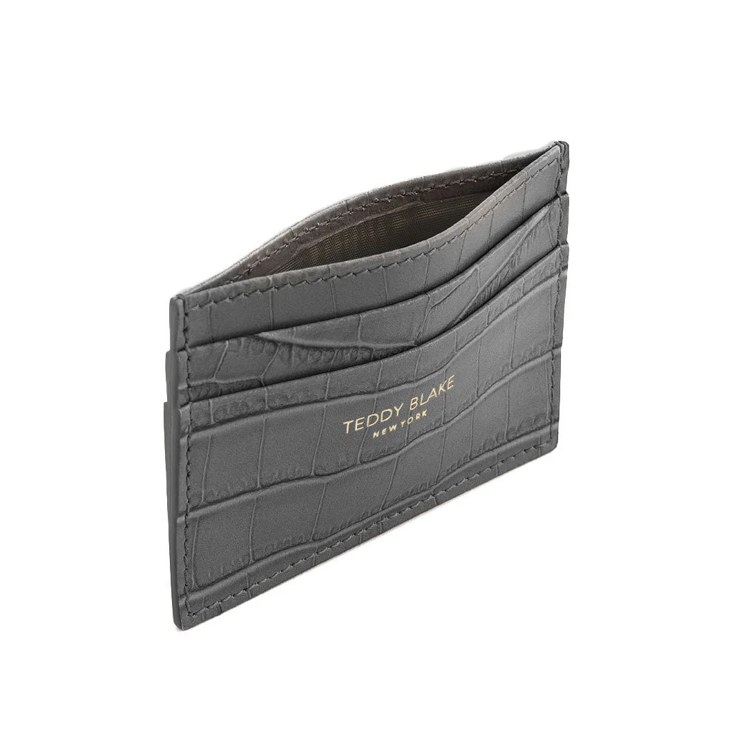 TB Cardholder Croco - Dark Grey - Image 4