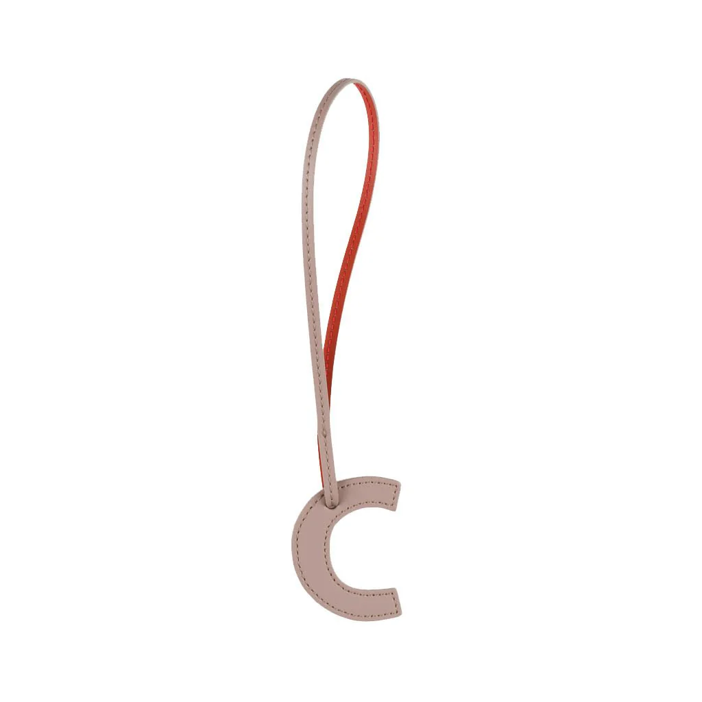 TB Charm Letter - C Beige&Dark Orange - Image 3