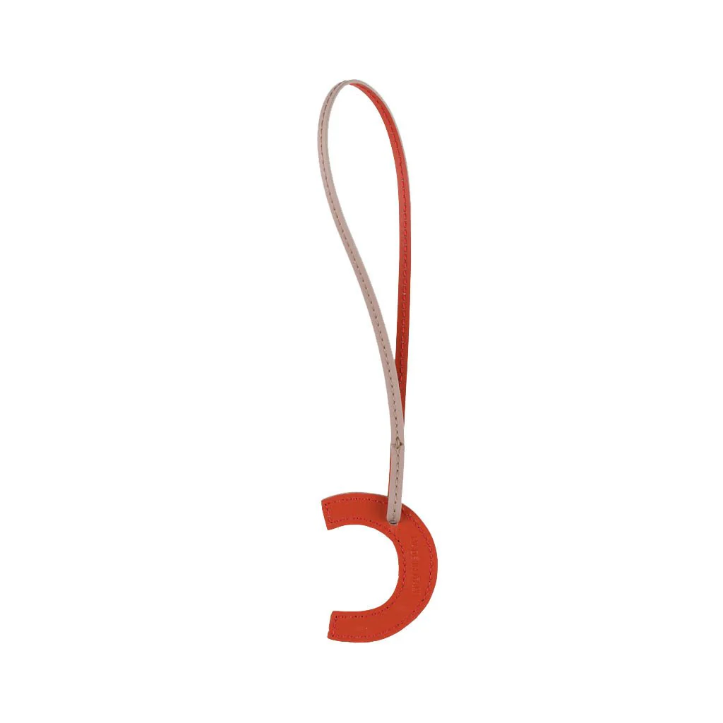 TB Charm Letter - C Beige&Dark Orange - Image 4