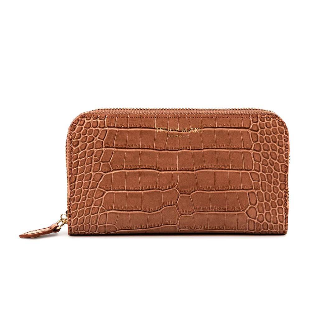 TB Zipwallet Croco - Camel Brown - Image 3