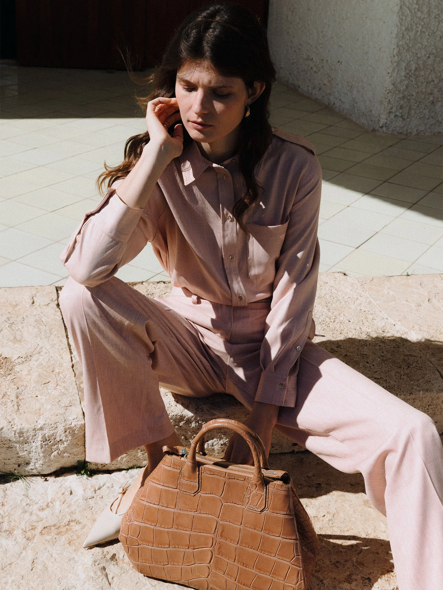 Vera Croco 14" - Dark Blush - Image 9